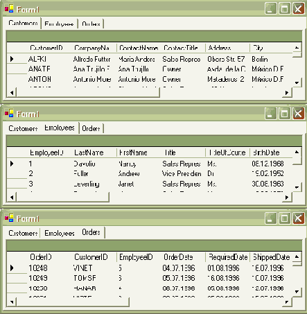   TableMappings    DataSet  